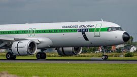 Transavia Airbus A321neo in Retro-Lackierung. von Jaap van den Berg