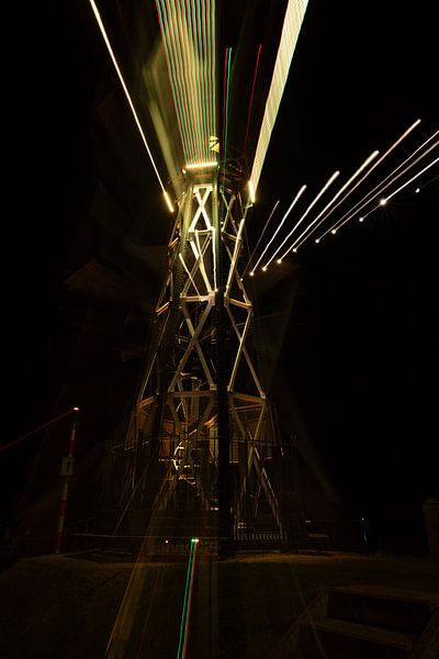 Enkhuizen lighthouse by night by Rik Brussel