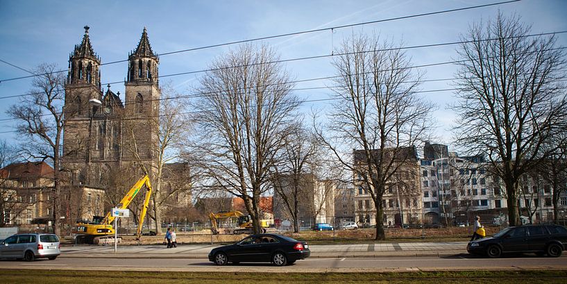 Magdeburg - The Breite Weg before the new development by t.ART