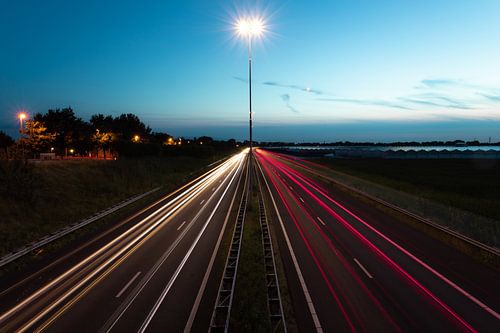 Snelweg A59 Light Trails Drunen