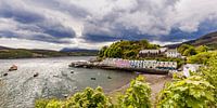 Cityscape of Portree on the Isle of Skye  in Scotland