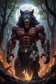 Dark Fantasy Edition: VARKHULION - Der Werwolf aus der Hölle | Kunst & Fine Art Prints von INFERAURUM