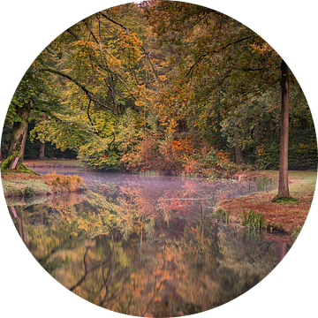 Rustige herfstochtend in het park van Kasteel Groeneveld van Jeroen de Jongh