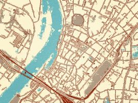 Karte von Venlo Centrum im Stil von Blue & Cream von De Kaartenwinkel