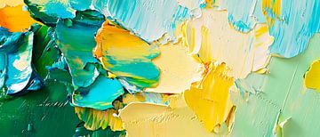 Kleurenexplosie in zachte tinten van Poster Art Shop