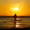 CONIL DE LA FRONTERA Atlantischer Ozean - fishing the sun II von Bernd Hoyen