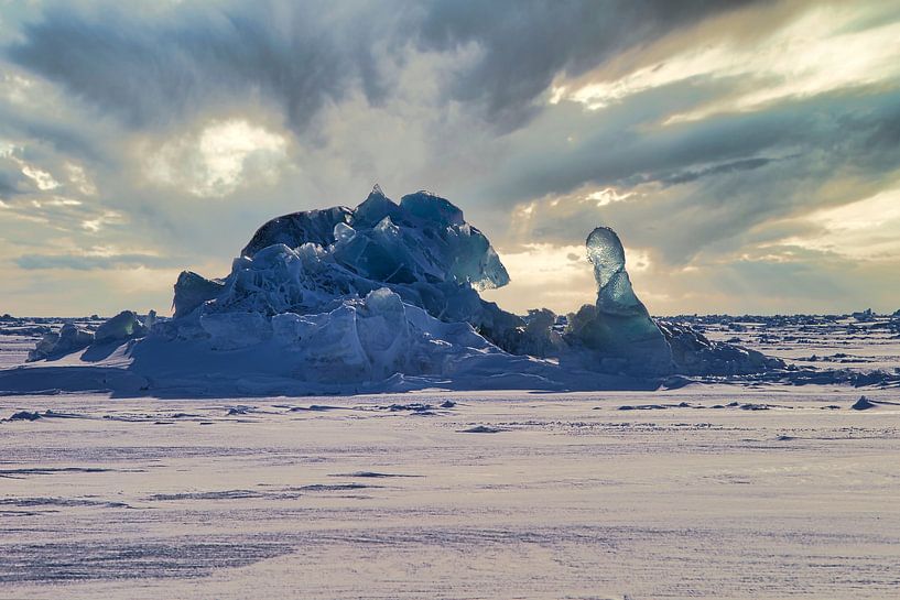 Pack ice sculpture on Svalbard / Spitsbergen by Kai Müller