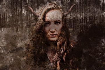 Deer Woman van Steven Dijkshoorn
