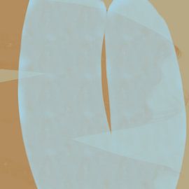 Abstract shapes and lines in pastels no. 2_2 by Dina Dankers