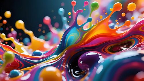 Kaleidoscope of drops