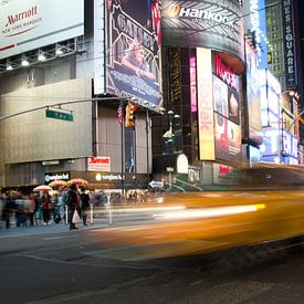 Yellow Cab, Times Square, New York sur Marije van der Werf