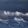 mooi licht na sneeuwstorm in Alpen, Slovenië van Olha Rohulya