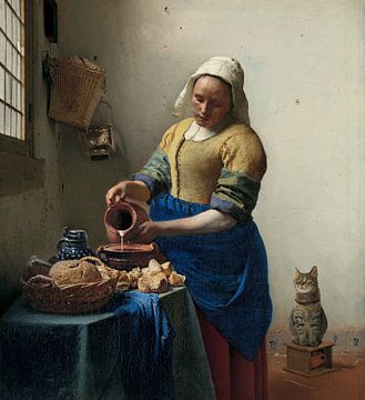 The milkmaid and the cat by Elles Rijsdijk