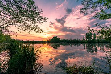 Sunset at the surf lake by Christian Klös
