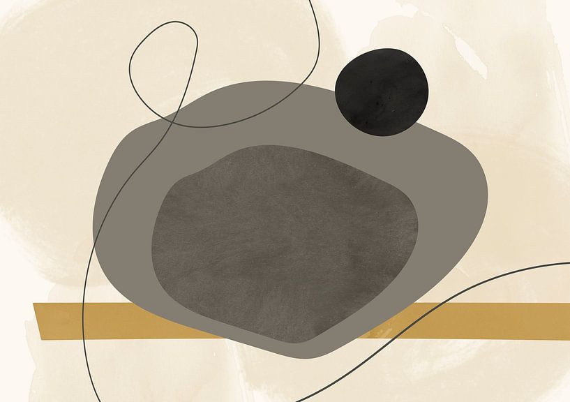 Mid Century Modern Abstract by Mad Dog Art