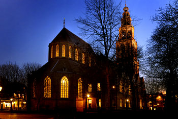 Nachtfoto Martinikerk Groningen
