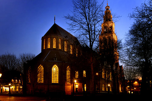 Nachtfoto Martinikerk Groningen