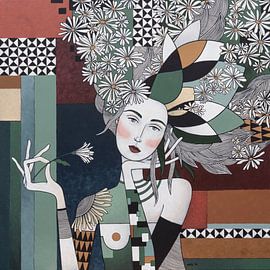 Lass die Blumen dich Schönheit lehren (Nr.2020-19) von Kris Stuurop