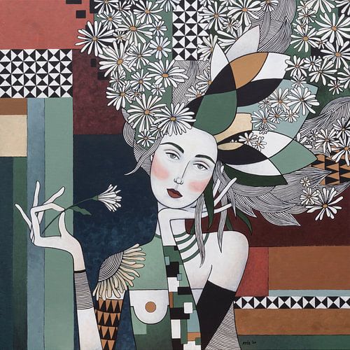 Laat de bloemen je schoonheid leren (nr.2020-19) van Kris Stuurop