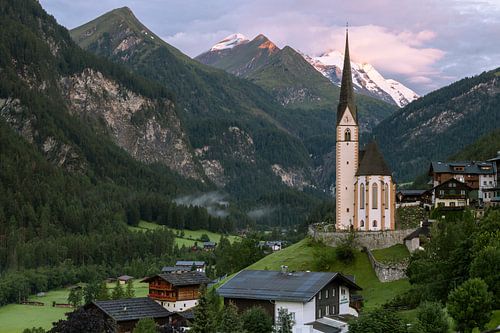 Heiligenblut met Großglockner zonsopkomst