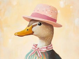 Entenportrait | Ente im Pastellportrait von Wunderbare Kunst