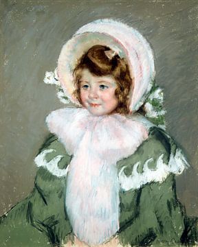 Kind in groene jas door Mary Cassatt von Studio POPPY