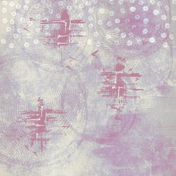 Organic shapes in soft pink and beige tones by Imaginative