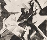 Reijer Stolk, Man en paard, 1921 van Atelier Liesjes thumbnail