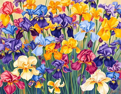 Een symfonie van irissen