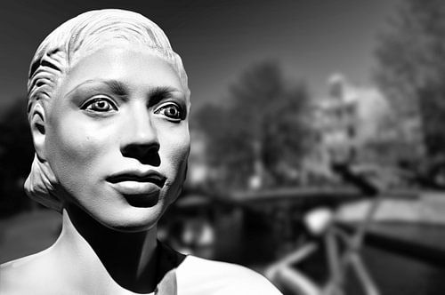 Flohmarkt, Jordaan, Amsterdam (Schwarz-Weiß)