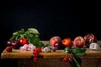 Kleurrijk stilleven met fruit