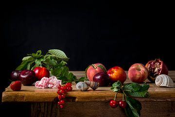 Kleurrijk stilleven met fruit van Beeldpracht by Maaike