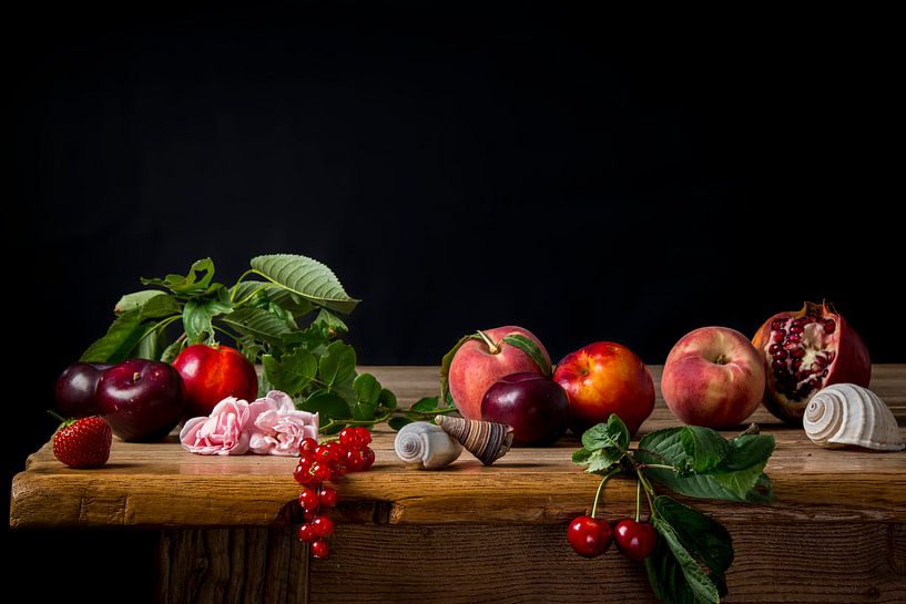 Kleurrijk stilleven met fruit van Beeldpracht by Maaike