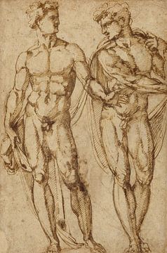 Studie mannelijk naakt van Richards Fine Art