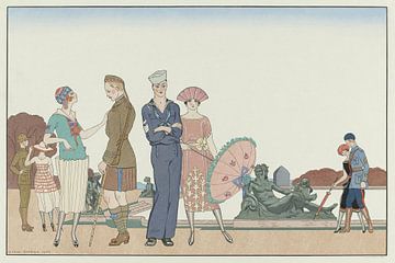 George Barbier - Les alliés à Versailles (1920) sur Peter Balan