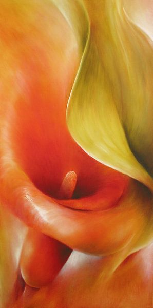 Calla und Blatt von Annette Schmucker