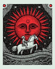 White Horse Prince – Gothic Tarot Rider by TuncGK