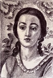 Henri Matisse, Junges Mädchen mit braunen Locken, 1924