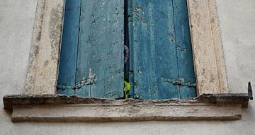 Street Art Bloemenraam Italië van Martijn Jebbink Fotografie