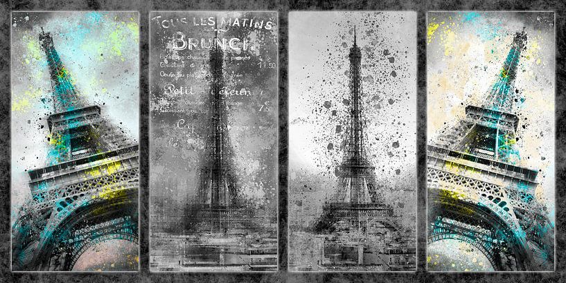 Eiffel Tower Collage by Melanie Viola