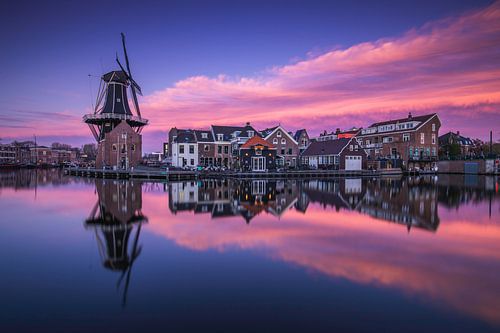 Ein bunter Sonnenuntergang in Haarlem von Tristan Lavender
