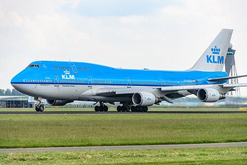 KLM Boeing 747-400M jumbojet.