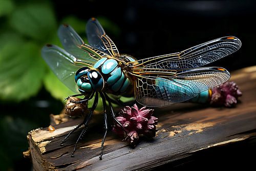 Macro shot dragonfly