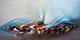 Abstrakte Stadt von Gena Theheartofart