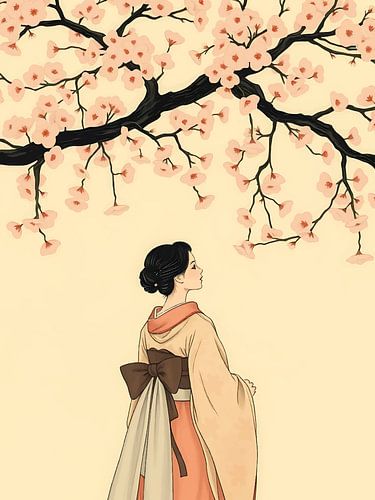 Achteraanzicht in bloei