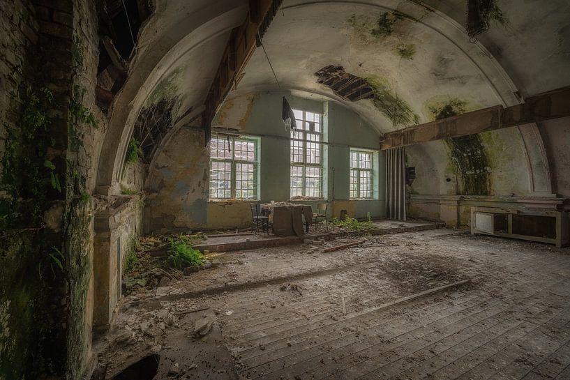 dilapidated attic room by roy colen