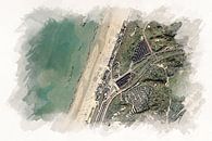 Bloemendaal aan Zee from the Air by Aquarel Creative Design thumbnail