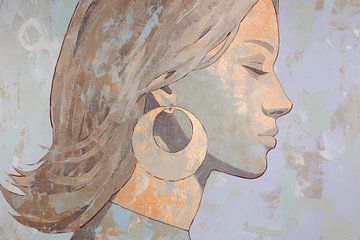 Vrouwenportret | Urban Serenity van De Mooiste Kunst