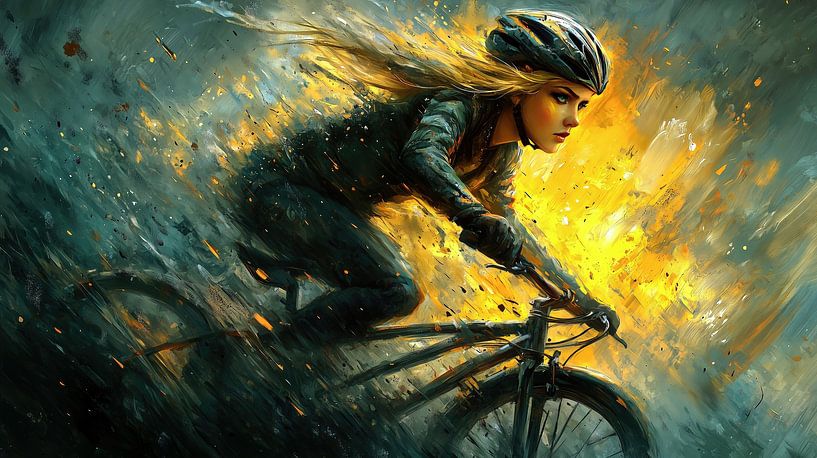 Vastberaden fietser in de vuurstorm van Frank Heinz