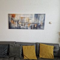 Photo de nos clients: Salon par Peinture Abstraite, sur toile